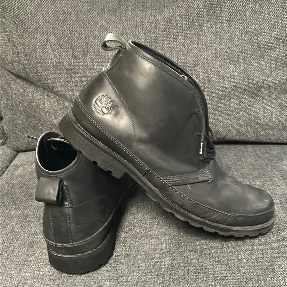 Timberland Men's Black Leather Boots